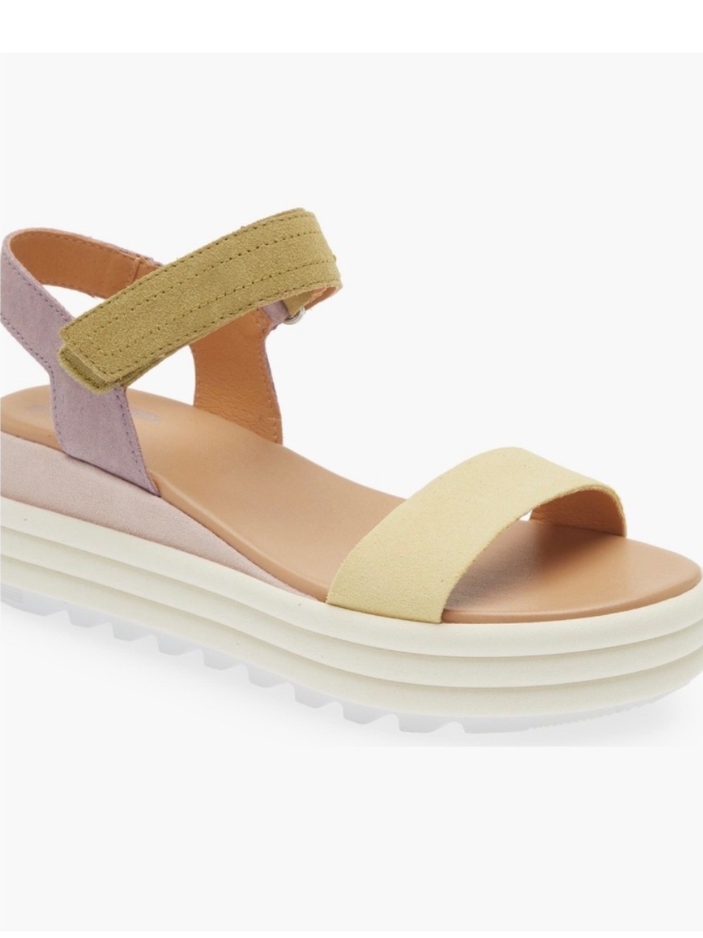 Sorel Cameron Platform color block sandals size 8
